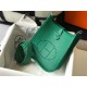 Hermes Evelyne III Mini Bag In Vert Vertigo Clemence Leather