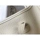 Hermes Evelyne III Mini Bag In Beton Clemence Leather