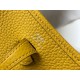 Hermes Evelyne III Mini Bag In Yellow Clemence Leather