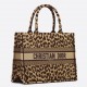 Dior Medium Book Tote Bag In Beige Multicolor Mizza Embroidery