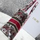 Dior Medium Book Tote Bag In Multicolor Butterfly Embroidery