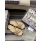 Dior Granville Espadrilles Sandals In Beige Embroidered Cotton