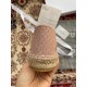 Dior Granville Espadrilles In Nude Mesh Embroidery