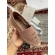 Dior Granville Espadrilles In Nude Mesh Embroidery