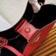 Prada Medium Panier Bag In Red Saffiano Leather