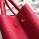 Prada Double Medium Tote Bag In Red Saffiano Leather