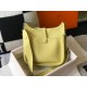 Hermes Evelyne III 29 Bag In Jaune Poussin Clemence Leather