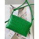 Bottega Veneta Loop Mini Bag In Green Intrecciato Lambskin