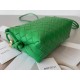 Bottega Veneta Loop Mini Bag In Green Intrecciato Lambskin