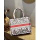 Dior Medium Book Tote Bag In Multicolor Dior Constellation Embroidery