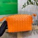 Bottega Veneta Loop Small Bag In Orange Intrecciato Lambskin