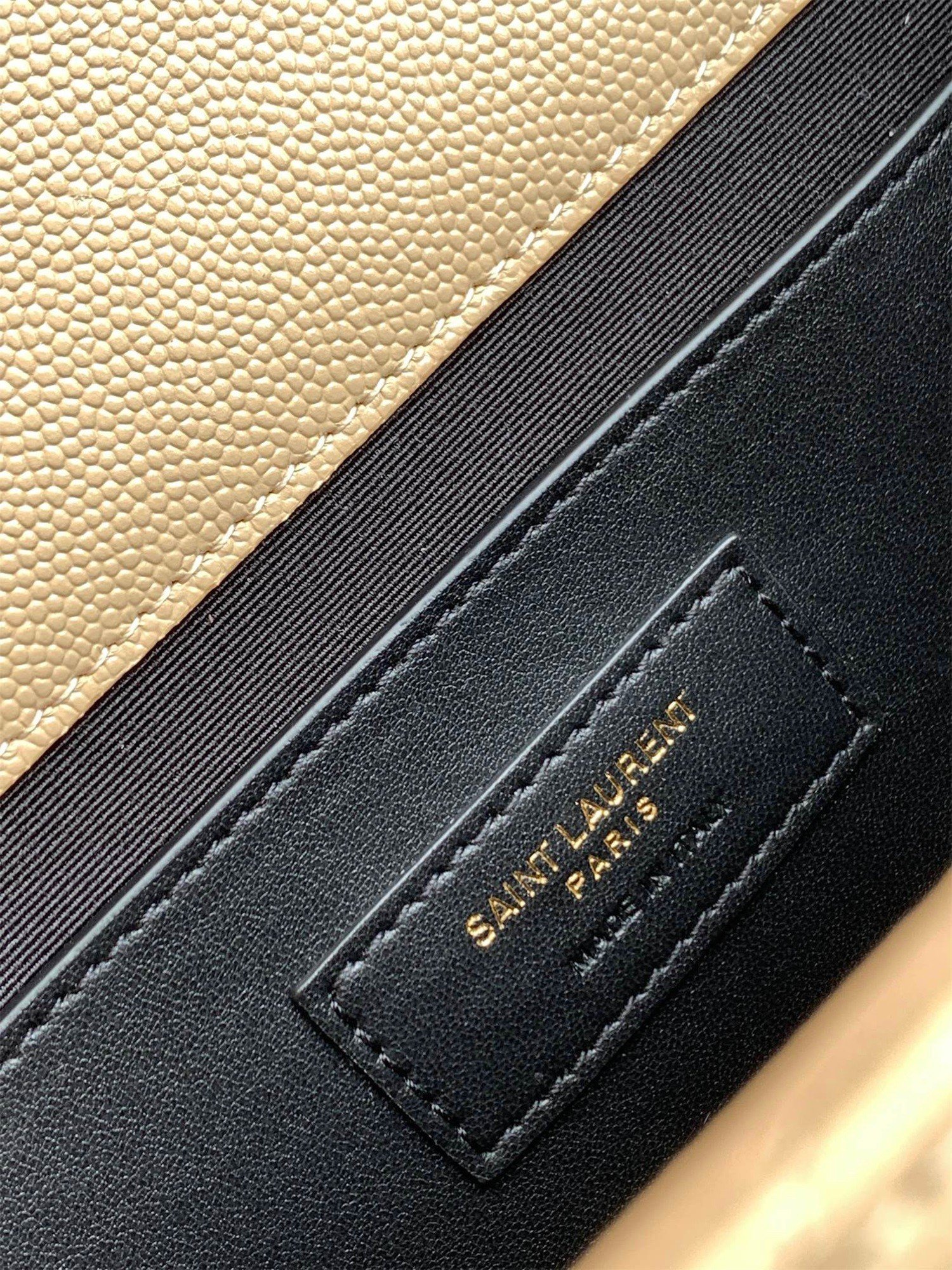 Saint Laurent Envelope Small Bag In Beige Matelasse Grained Leather