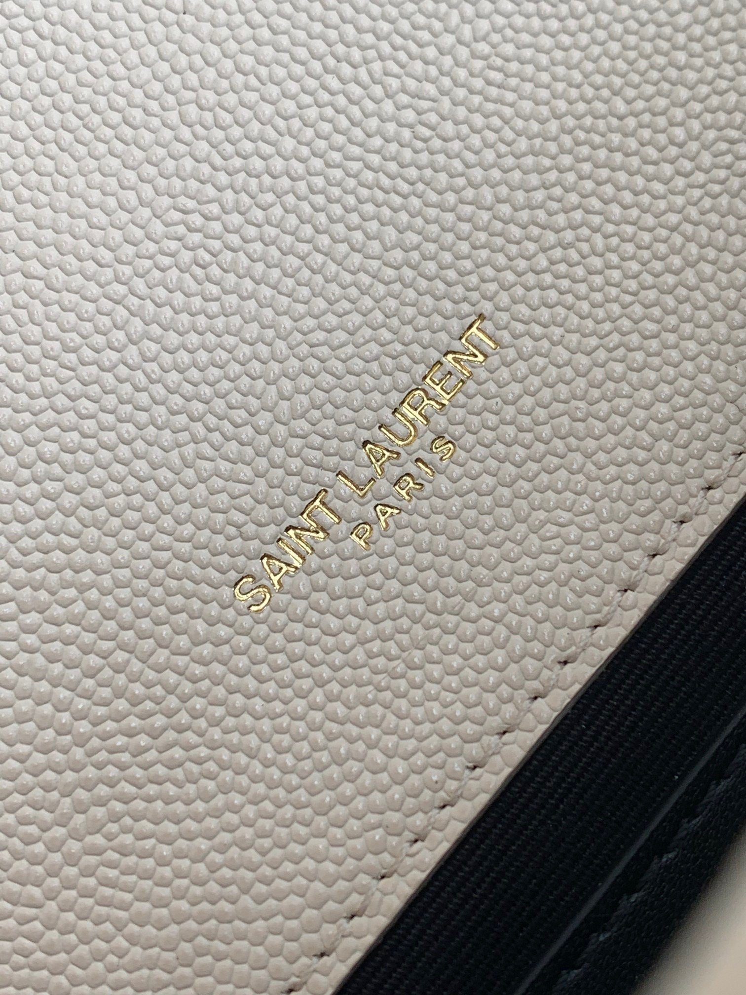 Saint Laurent Envelope Small Bag In White Matelasse Grained Leather