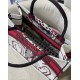 Dior Medium Book Tote Bag In Latte Multicolor Cupidon Embroidery