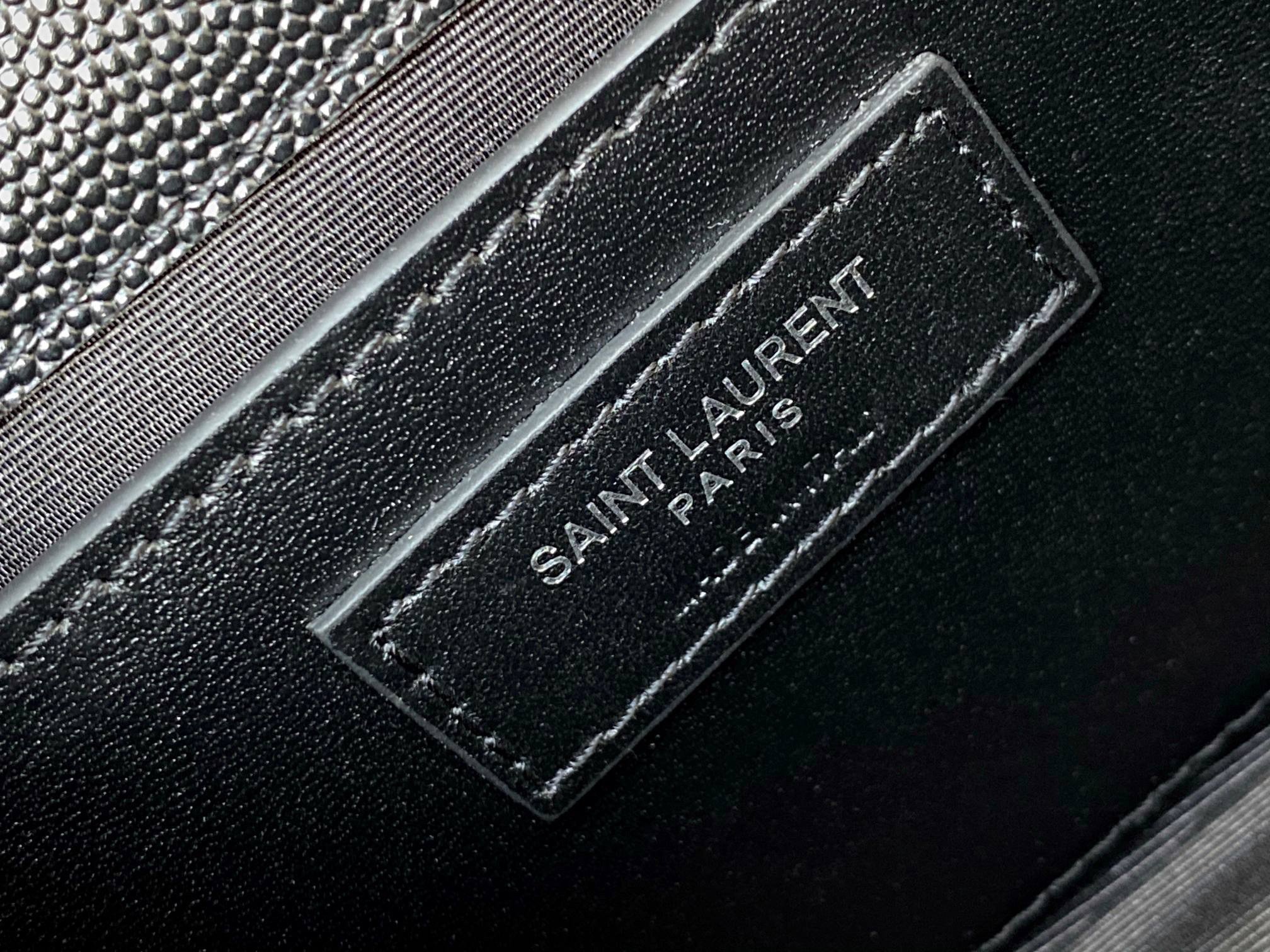 Saint Laurent Envelope Small Black Bag with Black Hardware