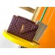 Saint Laurent Envelope Medium Bag In Bordeaux Matelasse Grained Leather