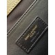 Saint Laurent Envelope Medium Bag In Khaki Matelasse Grained Leather