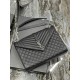 Saint Laurent Envelope Large Bag In Noir Matelasse Grained Leather