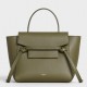 Celine Belt Nano Bag In Army Green Grained Calfskin