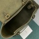 Celine Belt Nano Bag In Army Green Grained Calfskin