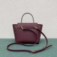 Celine Belt Nano Bag In Bordeaux Grained Calfskin