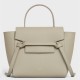 Celine Belt Nano Bag In Light Beige Grained Calfskin