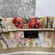 Dior Medium Book Tote Bag In Hibiscus Metallic Thread Embroidery