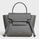 Celine Belt Nano Bag In Grey Grained Calfskin