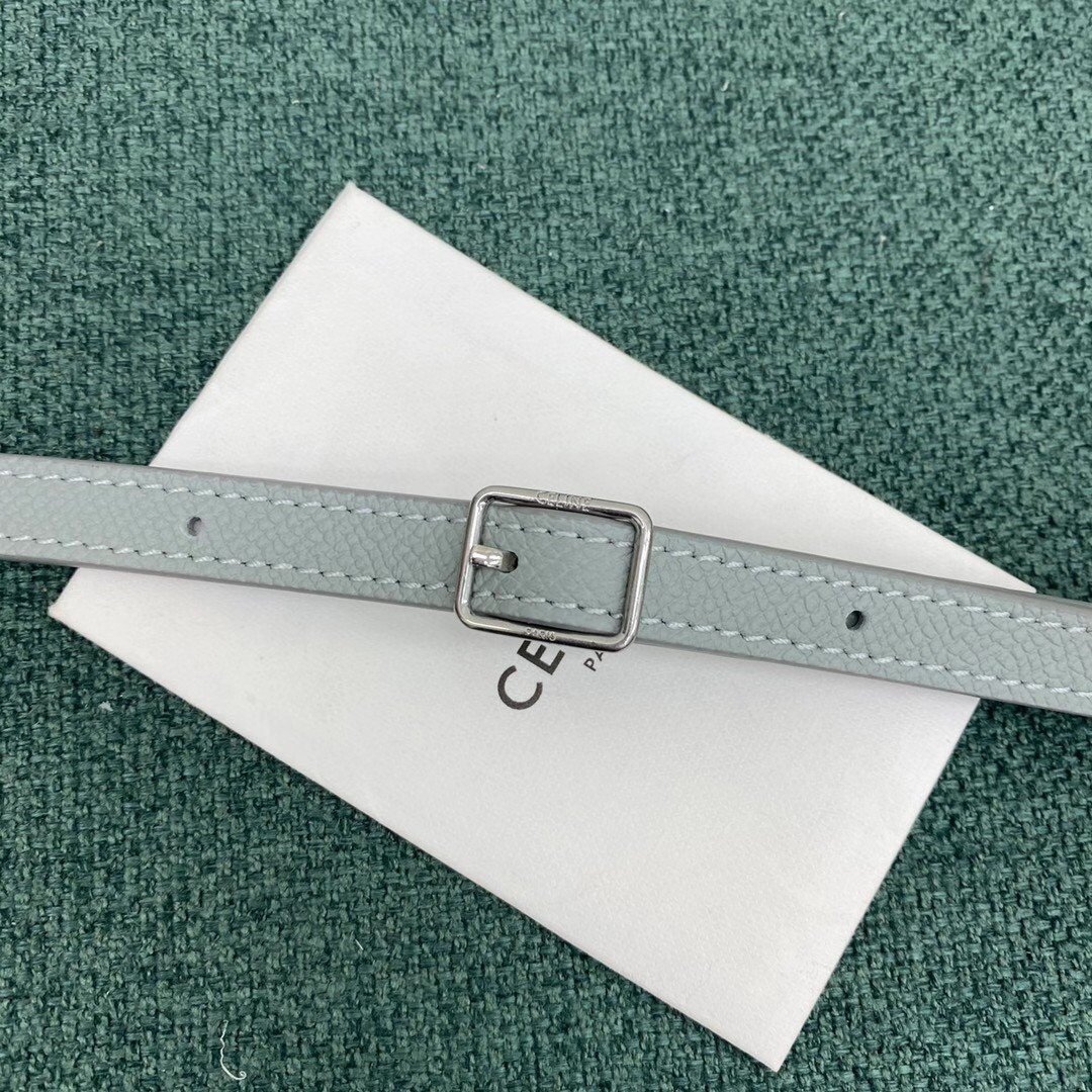 Celine Belt Nano Bag In Mineral Grained Calfskin