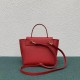 Celine Belt Nano Bag In Red Grained Calfskin