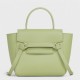 Celine Belt Nano Bag In Sage Grained Calfskin