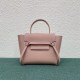 Celine Belt Nano Bag In Vintage Pink Grained Calfskin