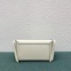 Celine Belt Nano Bag In White Grained Calfskin