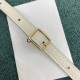 Celine Belt Nano Bag In White Grained Calfskin