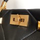 Valentino Roman Stud Small Handle Bag In Black Nappa Leather