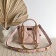 Valentino Roman Stud Small Handle Bag In Rose Cannelle Nappa Leather