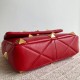 Valentino Roman Stud Medium Chain Bag In Red Nappa Leather