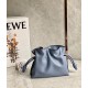 Loewe Mini Flamenco Clutch Bag In Atlantic Blue Calfskin