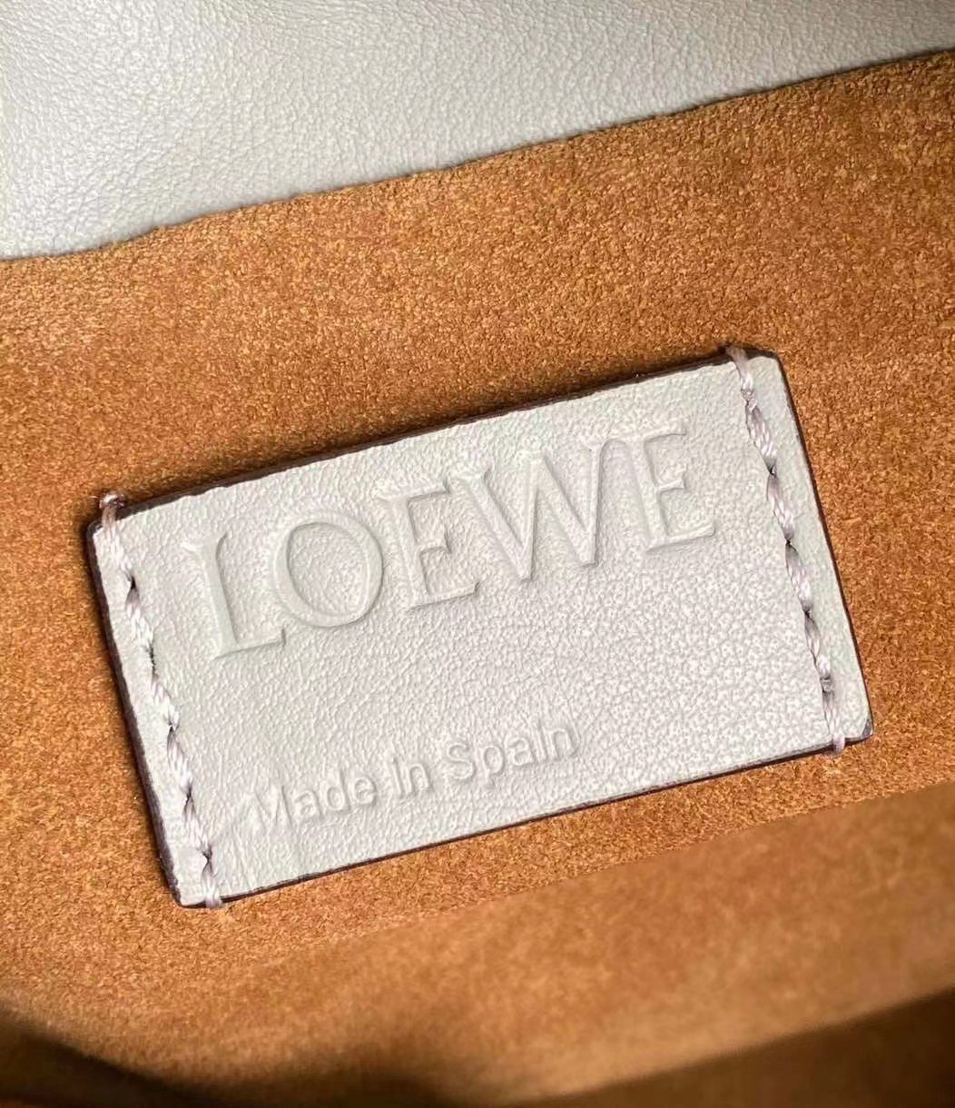 Loewe Mini Flamenco Clutch Bag In Ash Grey Calfskin