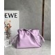 Loewe Mini Flamenco Clutch Bag In Bloom Orchid Calfskin