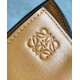 Loewe Mini Flamenco Clutch Bag In Brown Calfskin