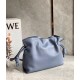 Loewe Flamenco Clutch Bag In Atlantic Blue Calfskin