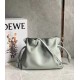 Loewe Flamenco Clutch Bag In Ash Grey Calfskin