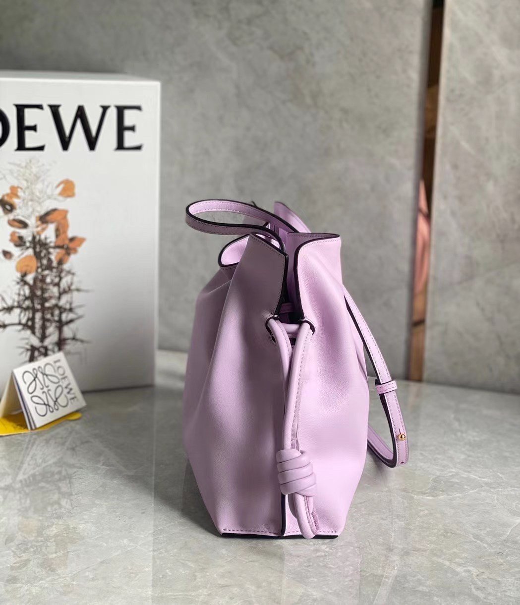 Loewe Flamenco Clutch Bag In Bloom Orchid Calfskin