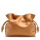 Loewe Flamenco Clutch Bag In Brown Calfskin