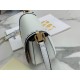 Fendi Moonlight Saddle Bag In White Calfskin