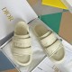 DIor Dio(r)evolution Slides Sandals In White Cannage Calfskin