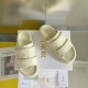 DIor Dio(r)evolution Slides Sandals In White Cannage Calfskin