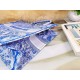 Dior Large Book Tote Bag In Blue Transparent Toile de Jouy Canvas