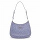 Prada Cleo Bag In Wisteria Satin with Cystal Appliques